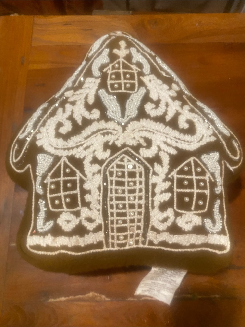 Gingerbread Throw Pillow for Xmas Decor